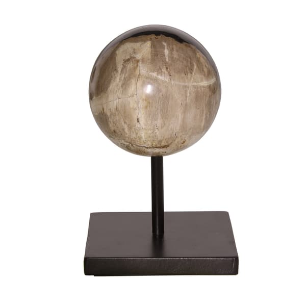 Petrified Wood Sphere, Decorative Accessory, Small