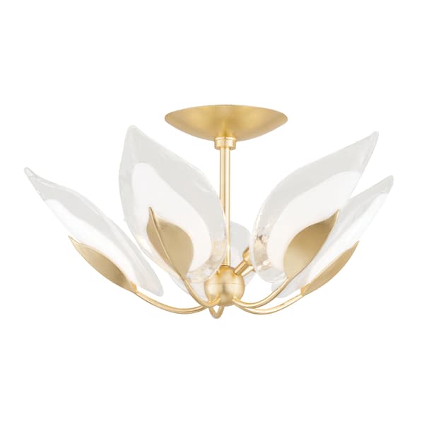 Blossom Pendant, Flush Mount, Gold - Andrew Martin