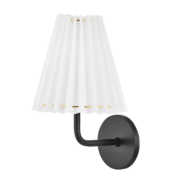 Demi Wall Light Black, Wall Light, Solid Black - Andrew Martin