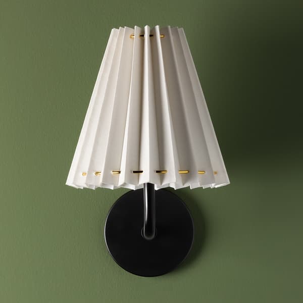 Demi Wall Light Black, Wall Light, Solid Black - Andrew Martin
