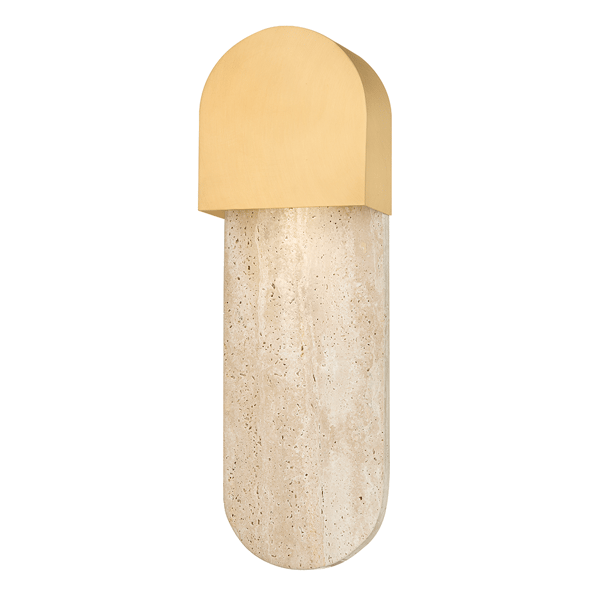 Hobart Wall Light Brass, Wall Light, Aged Brass - Andrew Martin
