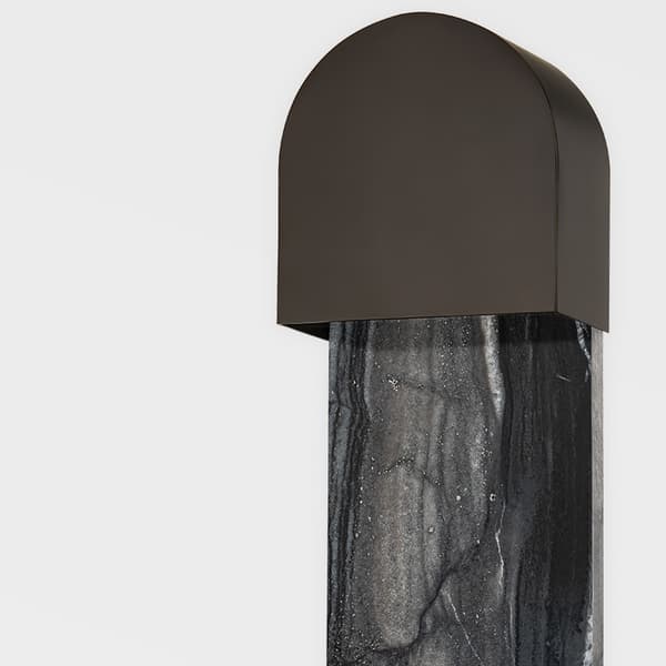 Hobart Wall Light Black, Wall Light, Black Brass - Andrew Martin