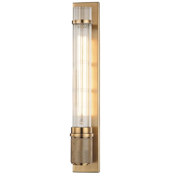 Shaw Wall Light Brass, Wall Light, Aged Brass - Andrew Martin