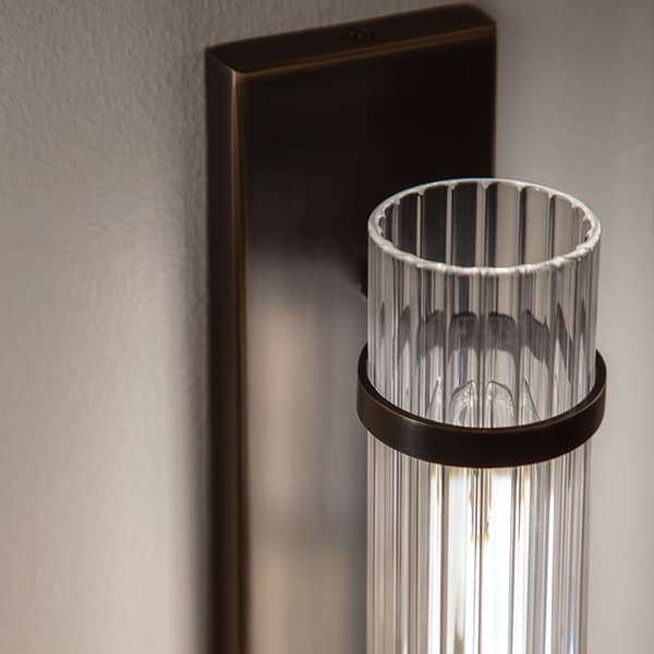 Shaw Wall Light Bronze, Wall Light, Old Bronze - Andrew Martin