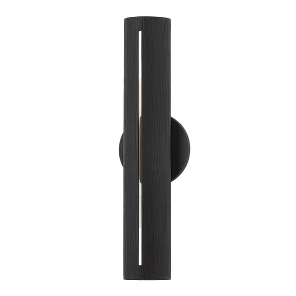 Brandon Wall Light Black, Wall Light, Textured Black - Andrew Martin