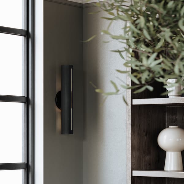 Brandon Wall Light Black, Wall Light, Textured Black - Andrew Martin