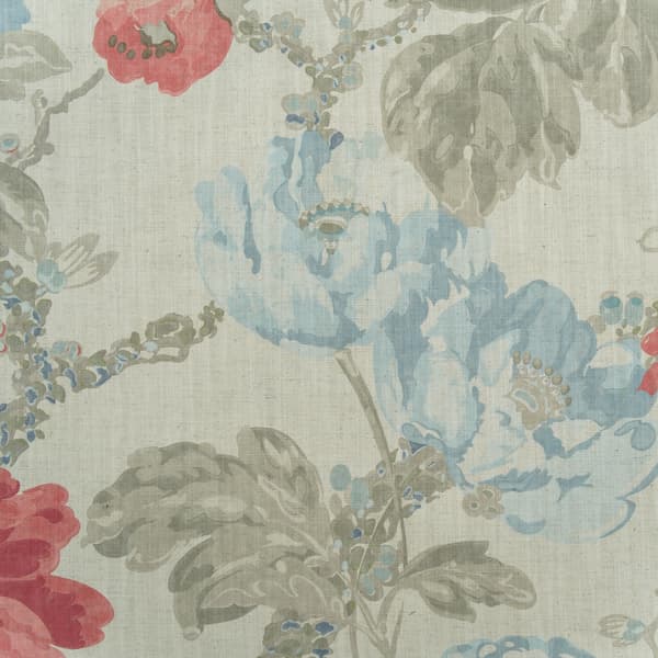 Peony Sea Coral, Cig Only, Fabric - Andrew Martin