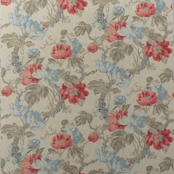 Peony Sea Coral, Cig Only, Fabric - Andrew Martin