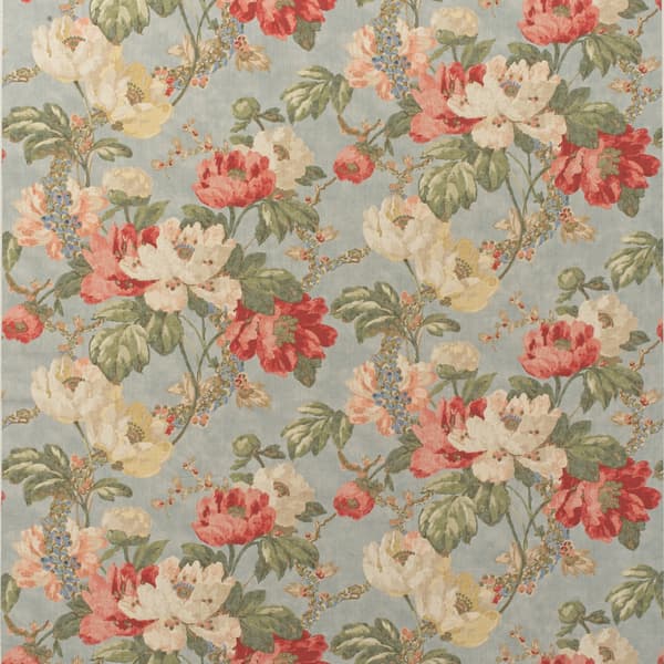 Peony Summer Sky, Cig Only, Fabric - Andrew Martin