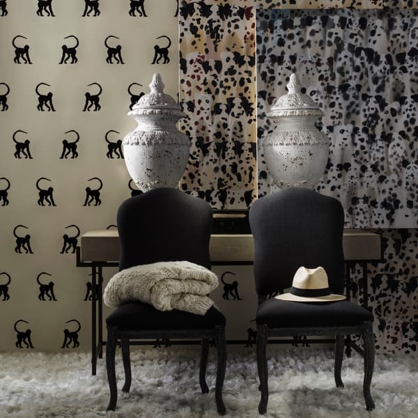 Cheeky Monkey Ebony, Wallpaper - Andrew Martin