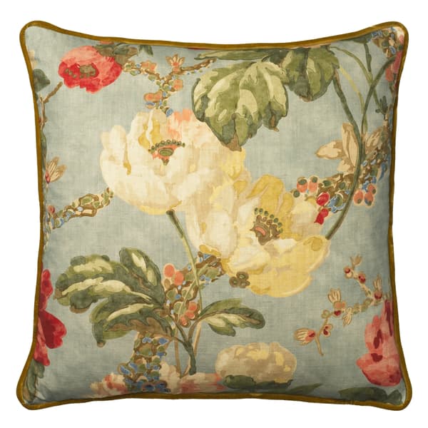 Peony Summer Sky, Sustainable Feather, Cushion - Andrew Martin