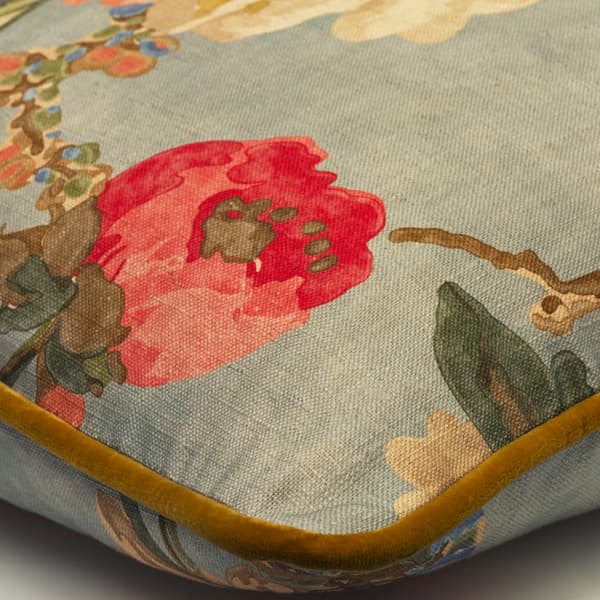 Peony Summer Sky, Sustainable Feather, Cushion - Andrew Martin