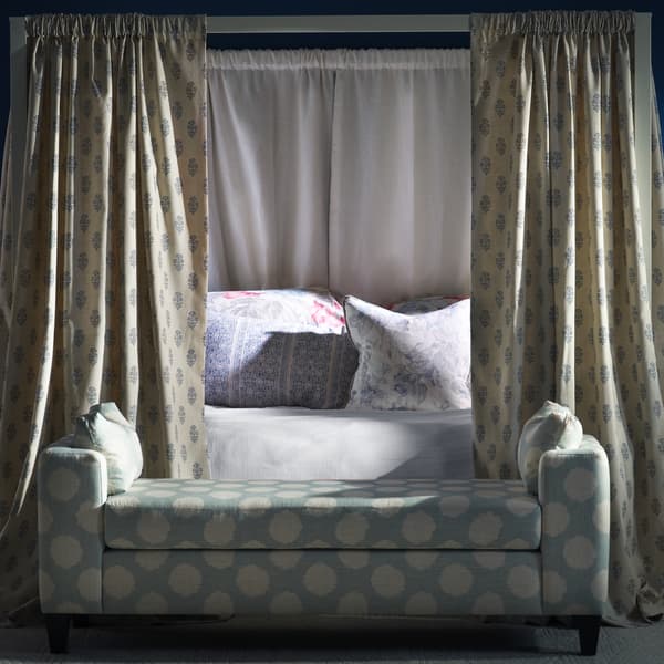 Mayfly Denim, Sustainable Feather, Cushion - Andrew Martin