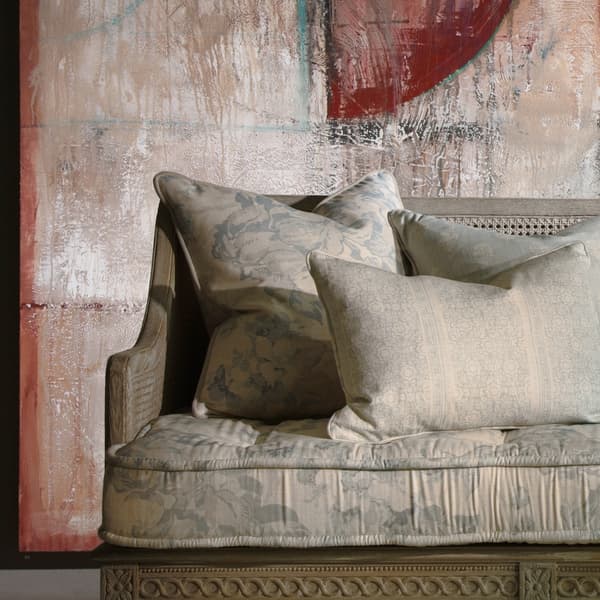 Midsummer Faded Blue, Sustainable Feather, Cushion - Andrew Martin
