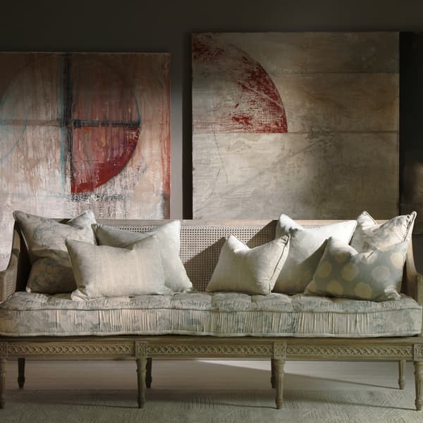 Buttercup Duck Egg, Sustainable Feather, Cushion - Andrew Martin
