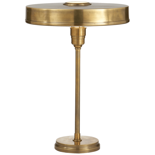 Carlo Table Lamp Brass, Desk Lamp, Hand-Rubbed Antique Brass - Andrew Martin