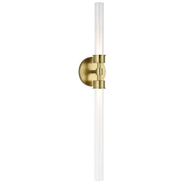 Linger Double Wall Light Brass, Wall Light, Natural Brass