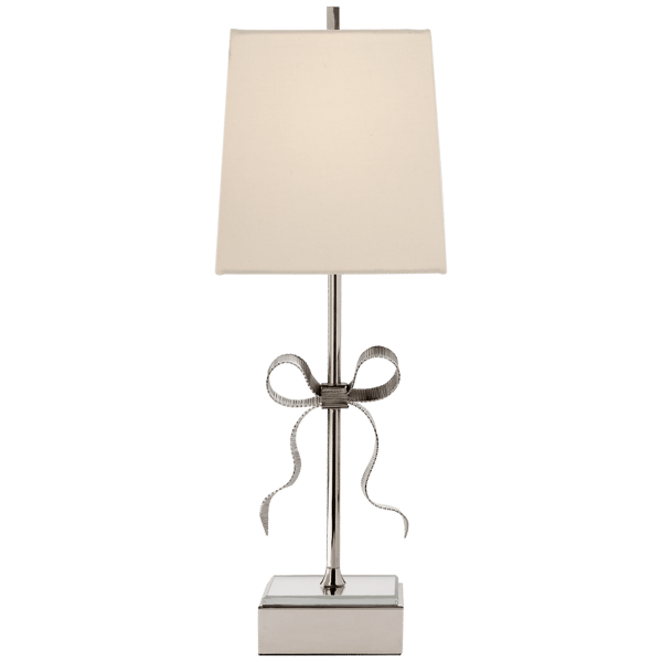 Ellery Table Lamp Nickel, Table Lamp, Polished Nickel - Andrew Martin