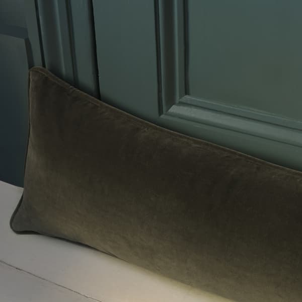 Medici Charcoal Draught Excluder, Wool, Cushion - Andrew Martin