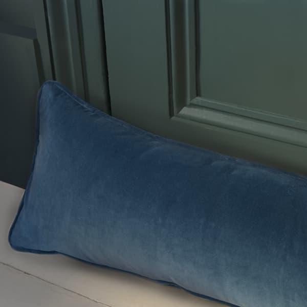 Medici Indigo Draught Excluder, Wool, Cushion - Andrew Martin
