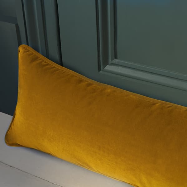 Medici Mustard Draught Excluder, Wool, Cushion - Andrew Martin