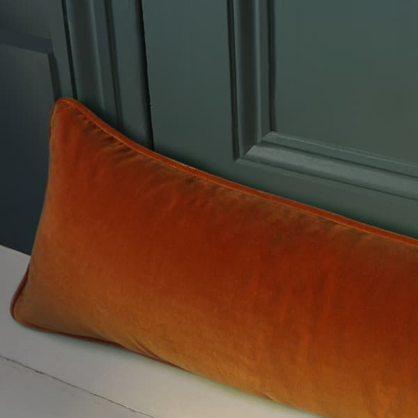 Medici Raw Umber Draught Excluder, Wool, Cushion - Andrew Martin