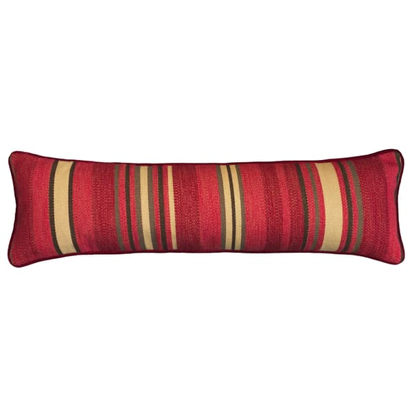 Portscatho Plume Draught Excluder, Wool, Cushion, Red - Andrew Martin