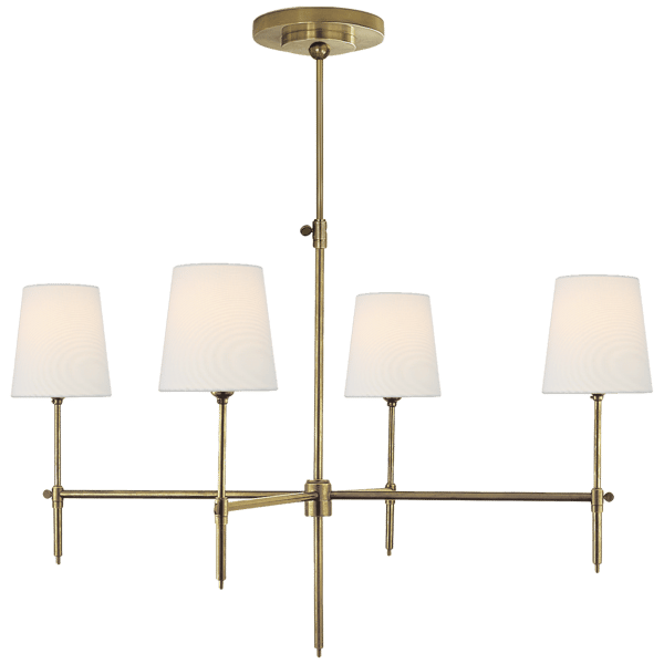 Bryant Chandelier Brass, Chandelier, Hand-Rubbed Antique Brass - Andrew Martin