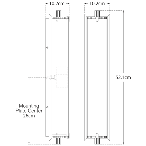Calliope Tall Wall Light Brass, Wall Light, Tall - Andrew Martin