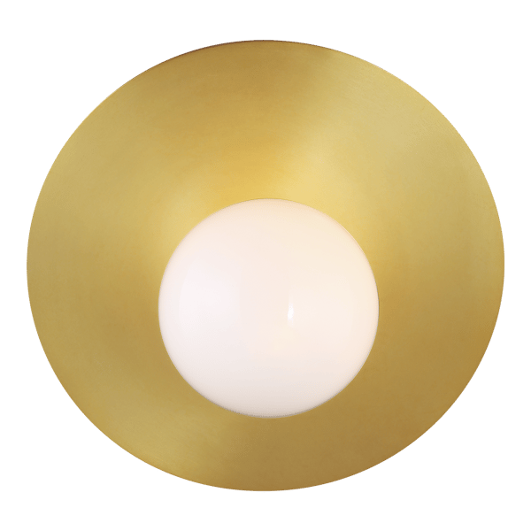 Nodes Angled Wall Light Brass, Wall Light, Burnished Brass - Andrew Martin