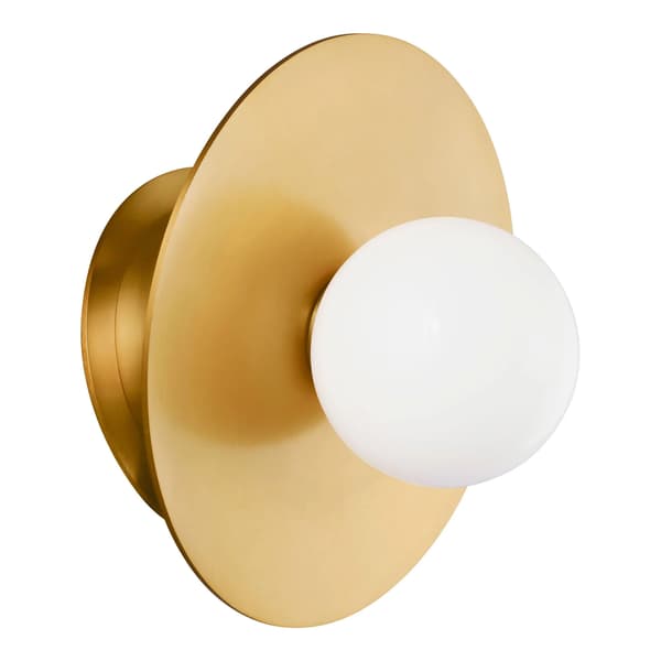 Nodes Angled Wall Light Brass, Wall Light, Burnished Brass - Andrew Martin