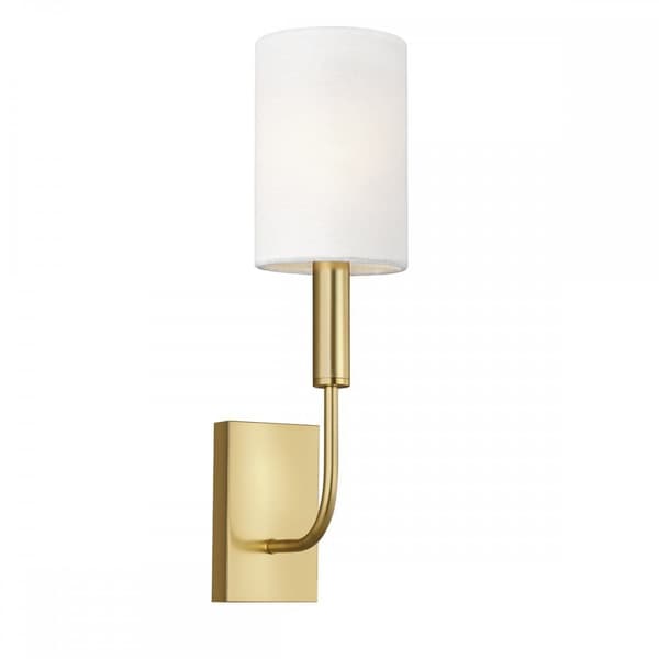 Brianna Single Wall Light Brass, Wall Light, Burnished Brass - Andrew Martin