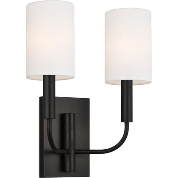 Brianna Double Wall Light Iron, Wall Light, Aged Iron - Andrew Martin