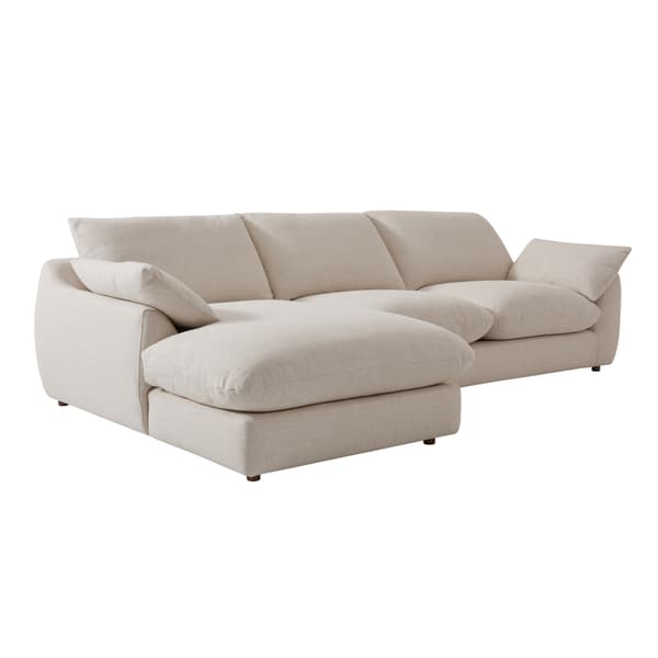 Fulton Chaise Sofa, Corner Sofa, Left Hand Facing, Left Hand Facing, Light Neutral - Andrew Martin