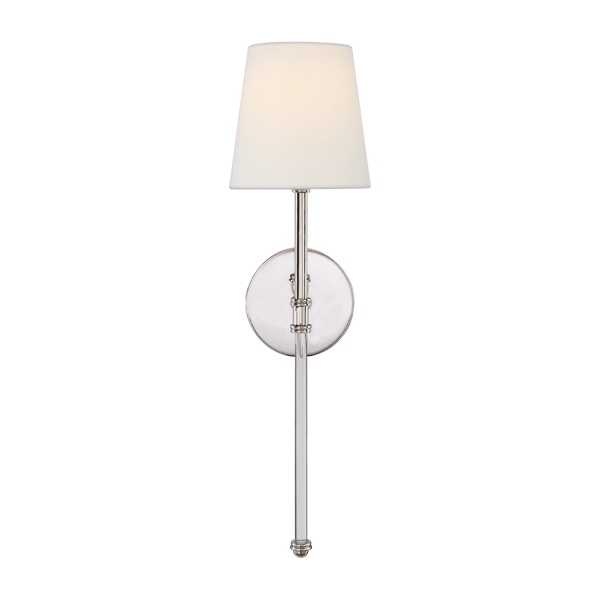 Camille Wall Light Nickel, Wall Light, Polished Nickel - Andrew Martin