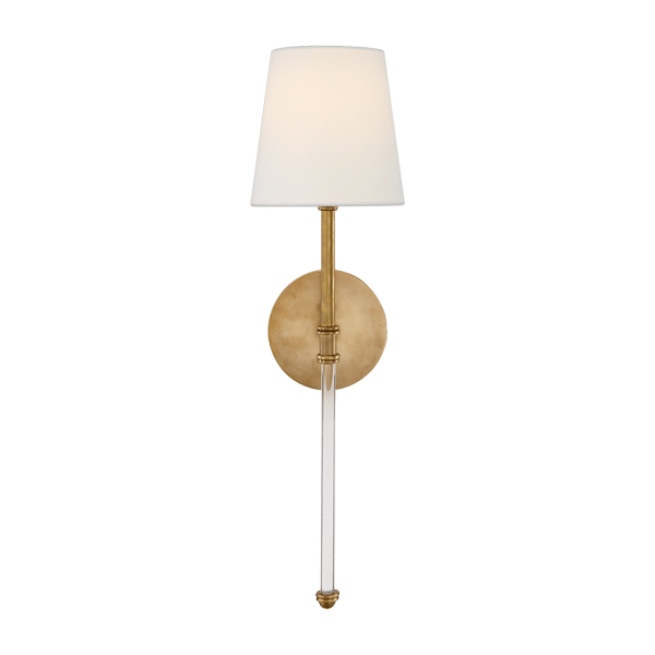 Camille Wall Light Brass, Wall Light, Hand-Rubbed Antique Brass - Andrew Martin