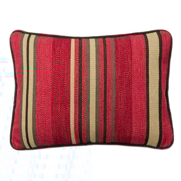 Portscatho Plume, Sustainable Feather, Cushion, 55CM X 40CM, Red - Andrew Martin