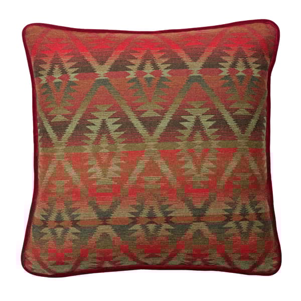 Mendoza Malbec, Sustainable Feather, Cushion, 55cm x 55cm, Red - Andrew Martin