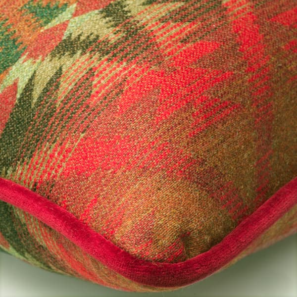 Mendoza Malbec, Sustainable Feather, Cushion, 55cm x 55cm, Red - Andrew Martin