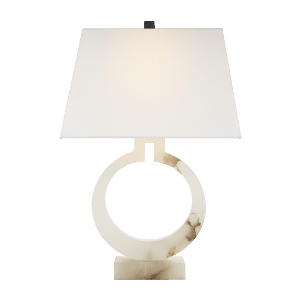 Ring Form Table Lamp Alabaster, Table Lamp, Small - Andrew Martin