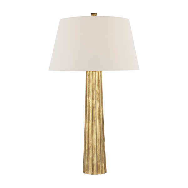 Fluted Spire Table Lamp Iron, Table Lamp, Gilded Iron - Andrew Martin