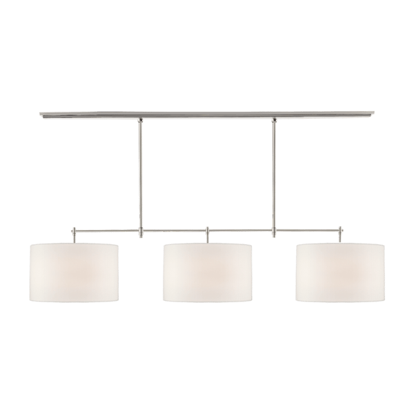 Bryant Pendant  Nickel, Ceiling Light, Large, Polished Nickel - Andrew Martin
