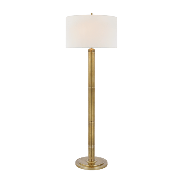 Longacre Floor Lamp Brass, Floor Lamp, Hand-Rubbed Antique Brass - Andrew Martin