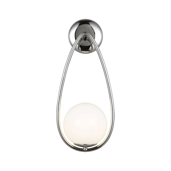 Galassia Wall Light Nickel, Wall Light, Polished Nickel - Andrew Martin