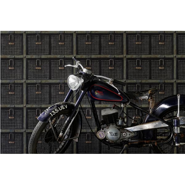 Basket Steel Wallpaper, Fabric - Andrew Martin