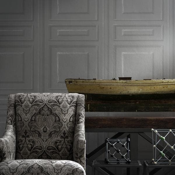 Trianon Taupe Wallpaper, Fabric - Andrew Martin