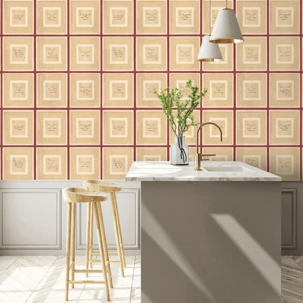 Biography Red Wallpaper, Wallpaper - Andrew Martin