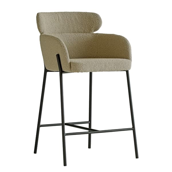Harry Bar Stool, Bar Stool, Brown/Dark Neutral/Gold - Andrew Martin