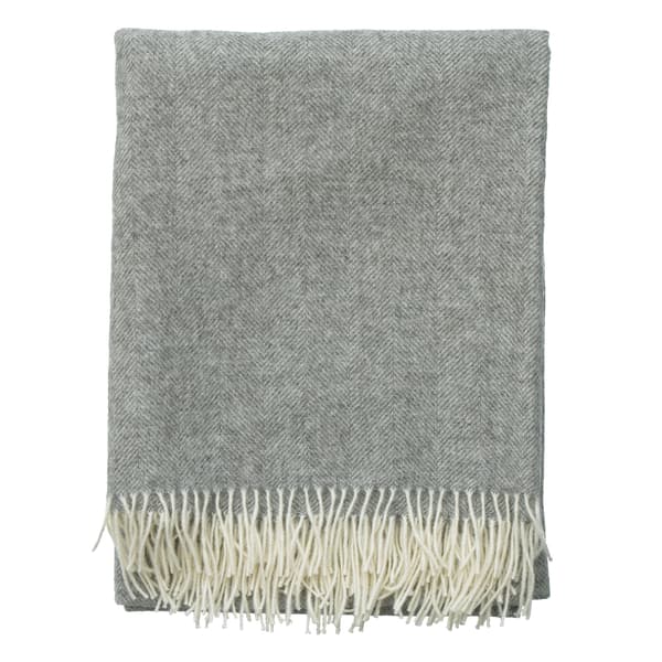 Herringbone Throw Grey, Throw, Midgrey - Andrew Martin