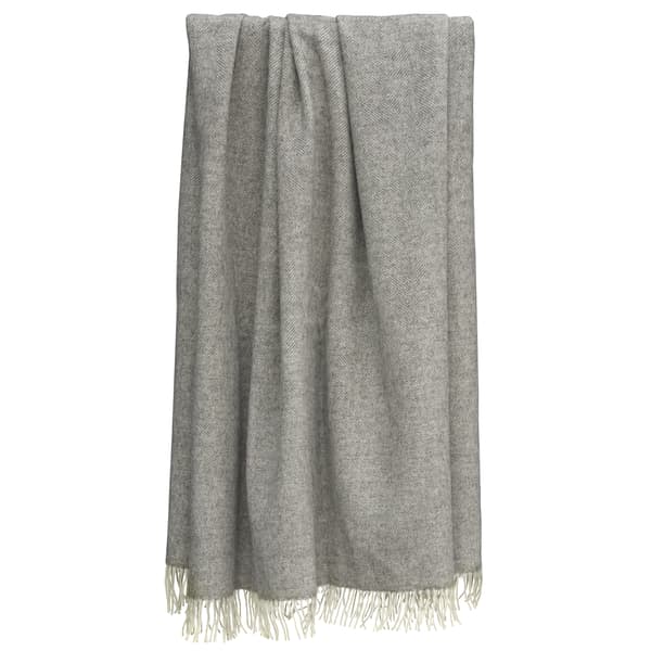 Herringbone Throw Grey, Throw, Midgrey - Andrew Martin